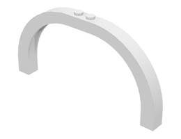 Arch 1 x 12 x 5 Curved Top: {бял}
