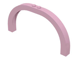 Arch 1 x 12 x 5 Curved Top: {светло червеникаво-виолетов }