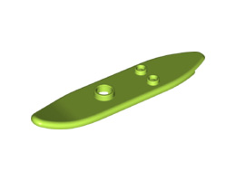 Minifigure, Utensil Surfboard Long: {ярко жълто-зелен}