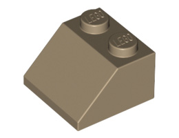 Покривна плочка 2X2/45°: {пясъчно жълт}