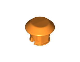 Technic, Link Tread Attachment, Single, Rubber: {ярко оранжев}