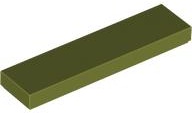 Tile 1 x 4: {маслинено зелен}