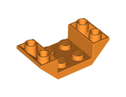 Покривна плочка 2X4 инверсна: {ярко оранжев}