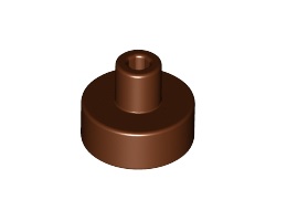 Плочка 1X1, с 3.2 вал и 1.5 отвор : {червеникаво-кафяв}
