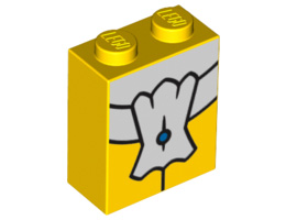Тухличка 1X2x2 No.: {ярко жълт}