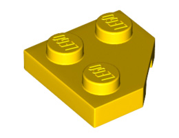 Ъглова плочка 45° 2X2: {ярко жълт}