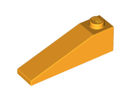 Покривна плочка 1X4x1: {огнено жълто-оранжев}