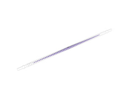 Hose, Flexible Ribbed with 8mm Ends, 19L with Dark Purple Center Pattern: {прозрачен}