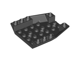 Покривна плочка 6X6X1 инверсна град. 45/18: {черен}