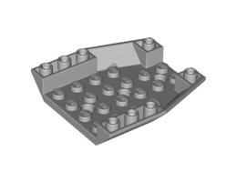 Покривна плочка 6X6X1 инверсна град. 45/18: {умерено каменно сив}
