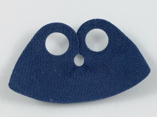 Minifigure Cape Cloth, High Rounded Collar: {земно син}
