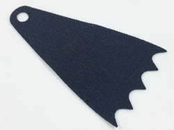 Minifigure, Cape Cloth, 7cm Long, Scalloped 5 Points (Batman) - Spongy Stretchable Fabric: {черен}