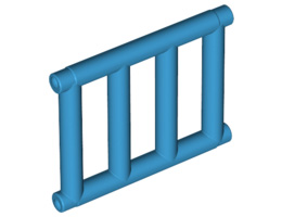 Решетка 1 x 4 x 3 с крайни издатини : {тъмно небесносин}