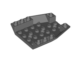 Покривна плочка 6X6X1 инверсна град. 45/18: {тъмно каменно сив}