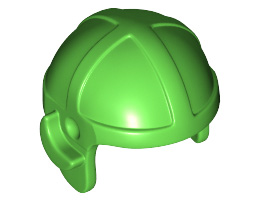 Minifigure, Headgear Cap, Aviator: {ярко зелен}