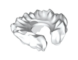 Яка на минифигурка No. 3: {бял}