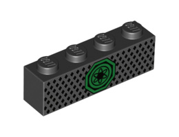 Тухличка 1X4, NO. 21: {черен}