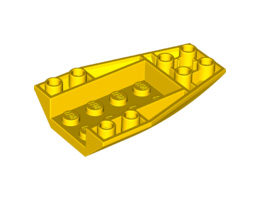 Тухличка 4 x 6 с извивка, инверсна : {ярко жълт}