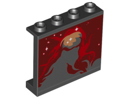 Стенен елемент 1X4X2 No. 15: {черен}