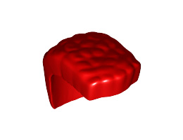 Мини перука No. 26: {ярко червен}