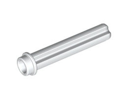 Technic, Axle 3 with Stud: {бял}