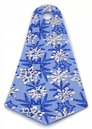 Mini Doll, Cape Cloth, Friends, Long Narrow with 1 Small Top Hole and Silver Snowflakes Pattern: {умерено син}