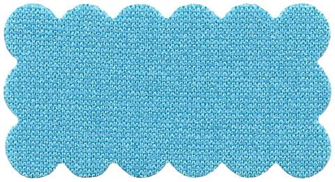 Cloth Carpet Rug 3 x 5 with Scalloped Edges: {умерено небесносин}
