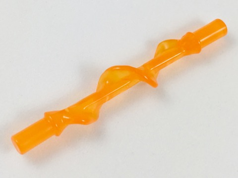Power Burst Bolt Spiral with Bar Ends : {прозрачно ярко оранжев}