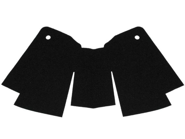 Cloth Cape with 2 Holes and 2 Slits, Stepped, Large Buildable Figures: {черен}