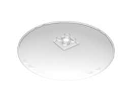 Dish 10 x 10 Inverted (Radar) - (Undetermined Stud Type Version) : {прозрачен}
