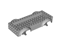 Vehicle, Base 8 x 16 x 2 1/2 with Mudguards and 14 x 4 Recessed Center with 3 Holes: {умерено каменно сив}
