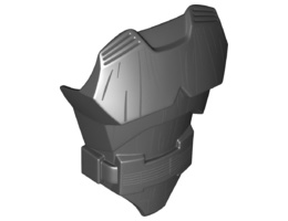 Large Figure Torso with SW Darth Maul Pattern: {черен}