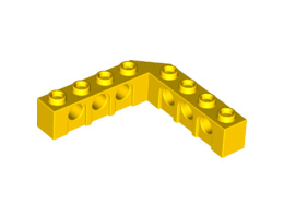 Ъглова тухличка 5X5, Ø4,85 : {ярко жълт}