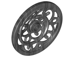 Wheel Wagon Huge (43mm D.) Ornamental: {титаниево метален}
