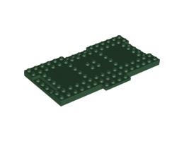 Тухличка 8X16X6,4 mm с крило: {земно зелен}
