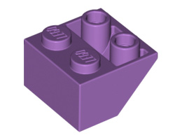 Покривна плочка 2X2/45° инверсна (*) с плосък долен пин: {умерено лавандулов}