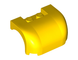 Vehicle, Mudguard 3 x 4 x 1 2/3 Curved Fenders: {ярко жълт}
