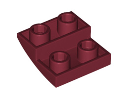 Тухличка 2X2X2/3 инверсна дъга: {нов тъмно червен}