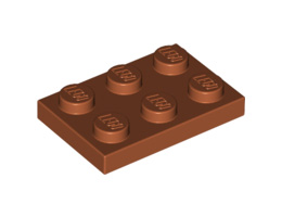 Плочка 2X3 : {тъмно оранжев}