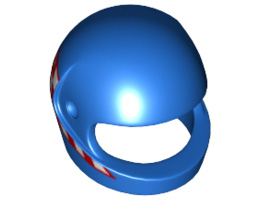 Мини каска No. 17: {ярко син}