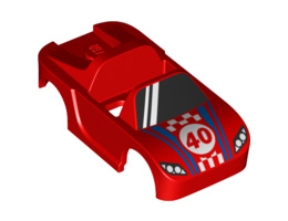 Мини кола No. 2: {ярко червен}