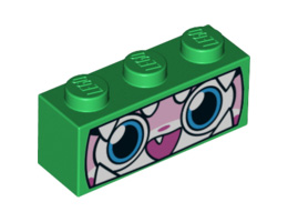 Тухличка 1X3, NO. 30: {тъмно зелен}