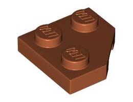 Ъглова плочка 45° 2X2: {тъмно оранжев}