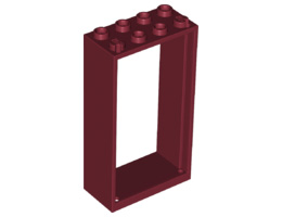 Рамка за врата 2x4x6: {нов тъмно червен}