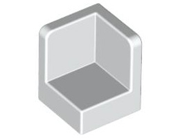 Стенен ъгъл 1X1x1: {бял}