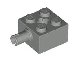 Тухличка 2X2 с щракване: {сив}