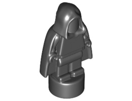 Minifigure, Utensil Statuette / Trophy with Cape and Hood: {черен}