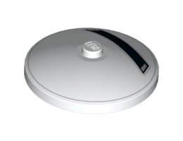 Кръгла плочка Ø32x6.4 No. 42: {бял}