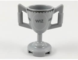 Minifigure, Utensil Trophy Cup with Tri-Wizard Cup Pattern: {умерено каменно сив}
