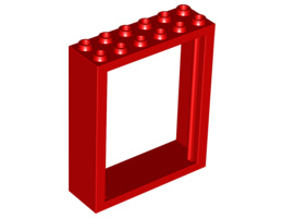 Рамка 2X6X6: {ярко червен}